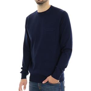 MAGLIA CON TASCHINO TAKE TWO BLU